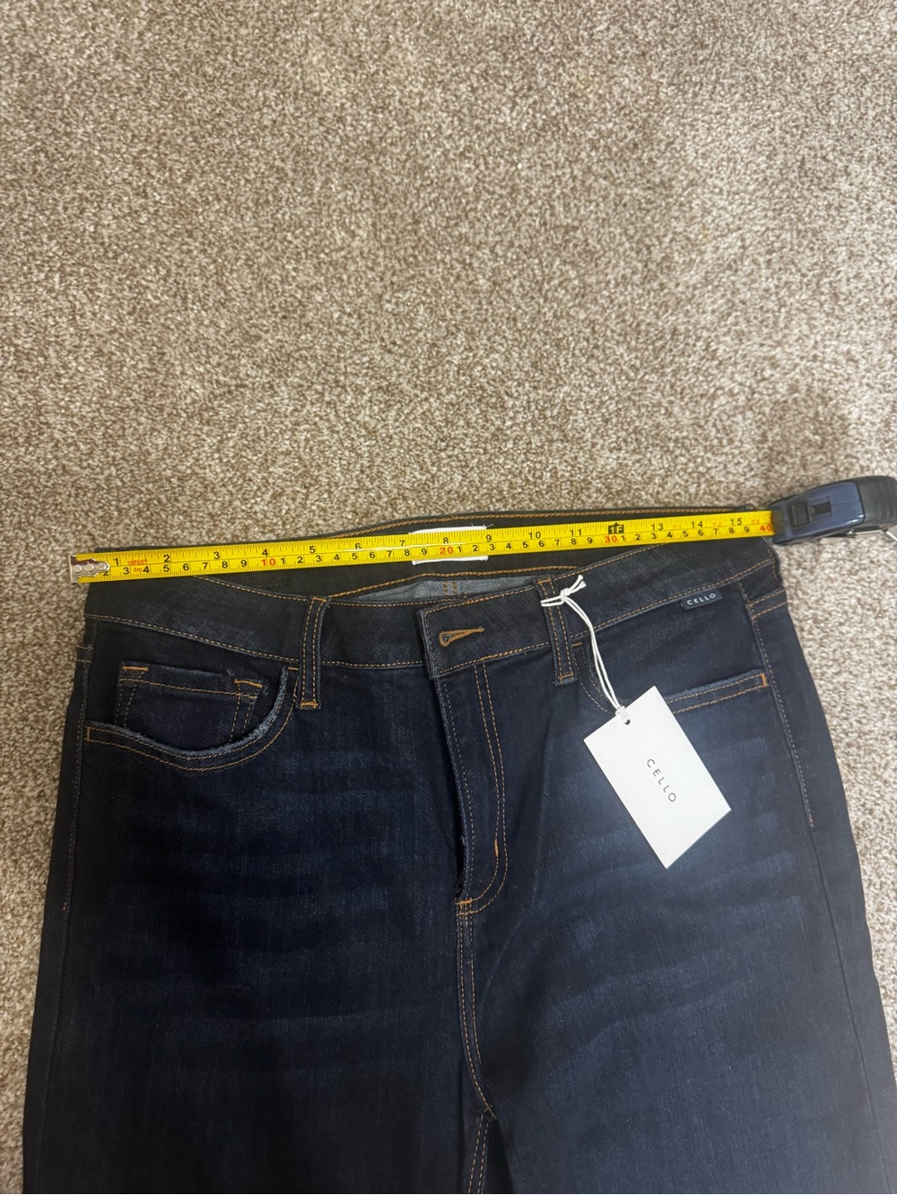 CELLO Women’s Size 13 Dark Wash Flare Bootcut Jeans Stretch NWT - Picture 3 of 6
